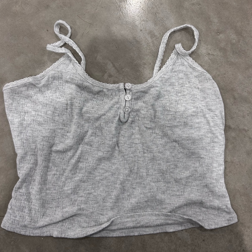 Garage Light Gray Casual Top